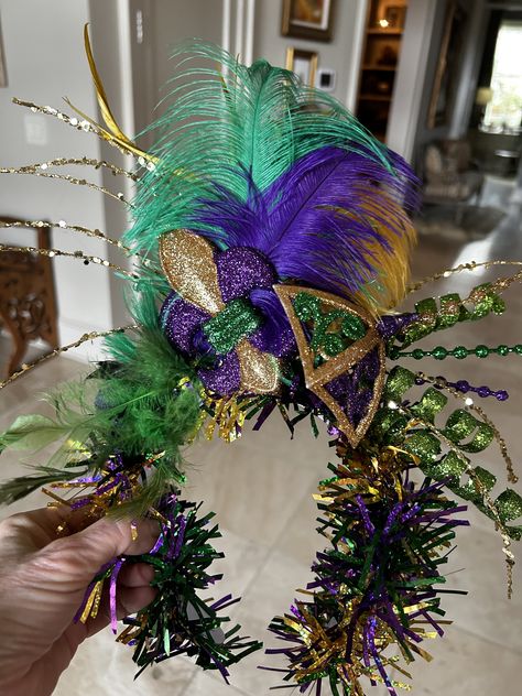 Mardi Gras Headband, Mardi Gras Crown, Crown Diy, Diy Crown, Mardi Gras, Crown