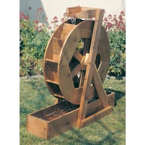 Create a relaxing backyard retreat Uses submersible pump and bearing kit (both sold separately Wheel is 3 ft in diameterWater Wheel Bearing Kit< B> Includes (2) sealed Relaxing Backyard, Woodworking Kits, Woodworking Box, Woodworking For Kids, Woodworking Guide, Popular Woodworking, Water Wheel, Woodworking Jigs, Woodworking Bench