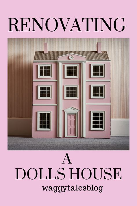 Bring your old dolls house back to life with these cheap and easy tips. It's amazing what you can do with basic items and make your dolls house like new again. Dolls House Renovation, Georgian Dolls House, How To Make A Doll House, Doll House Renovation, Dolls House Diy, Doll House Makeover, Big Doll House, Halloween Dollhouse, Large Dolls House