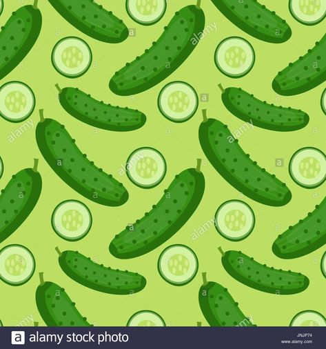 Cucumber seamless pattern. endless background, texture. Vegetable backdrop Vector illustration. Pickle Background, Canning Labels, Background Texture, Aesthetic Painting, Vector Pattern, Textured Background, Seamless Pattern, Cucumber, Background Images