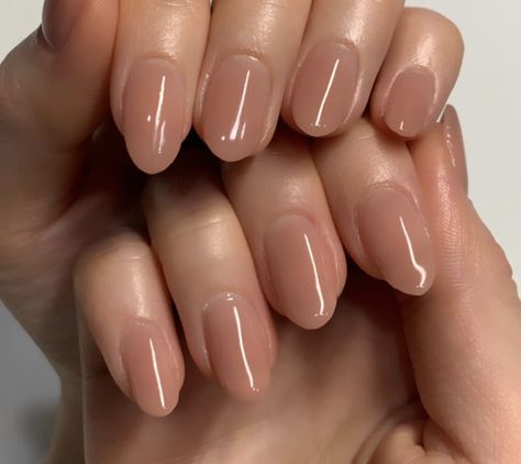 Jelly Nude Nails, Hard Gel Nails, Hello Nails, Nude Nail Designs, Subtle Nails, Minimal Nails, Casual Nails, Blush Nails, Pretty Gel Nails