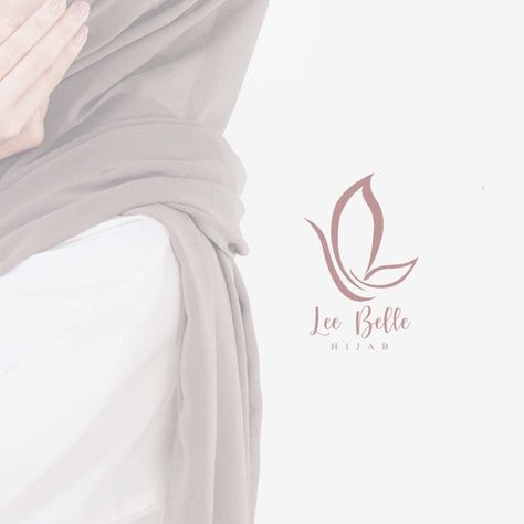 Hijab Logo, Logo Design Branding Simple, Asthetic Picture White And Black, Shop Name Ideas, Pink And White Background, Creative Advertising Design, Hijab Aesthetic, Logo Scarves, Design System