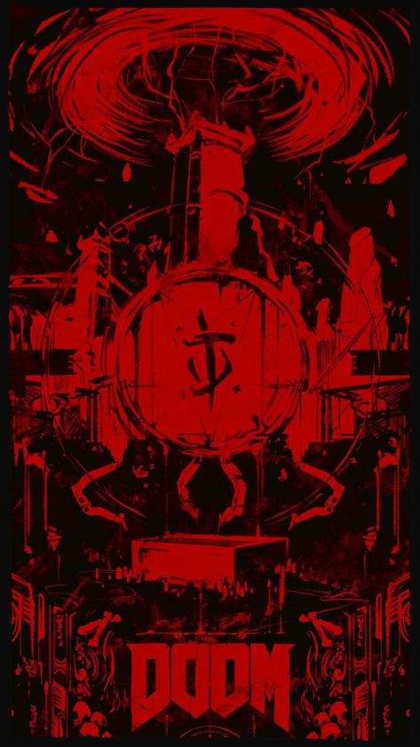 Gamer Phone Wallpaper, Metal Hellsinger Art, Ultrakill Wallpaper Phone, Doom Slayer Symbol, Doom Eternal Wallpaper, Hell Wallpapers, Free Doom, Doom Videogame, Doom 4