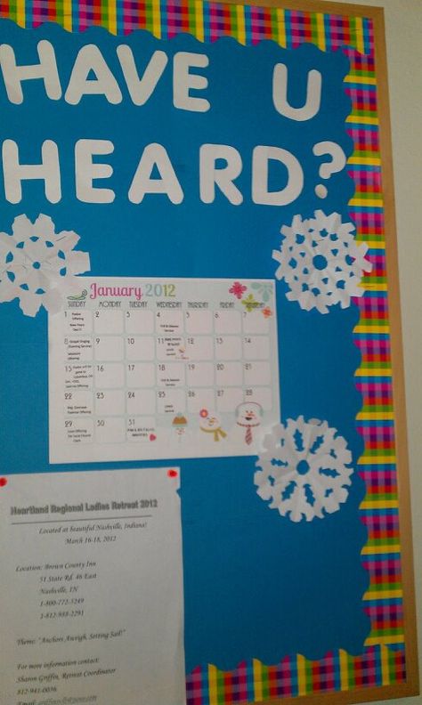 winter announcement board at church Announcement Board Ideas School, Work Announcement Board, Announcement Bulletin Board, Bulletin Boards Ideas, Announcement Board, Organize Your Room, Office Bulletin Boards, Office Boards, Bulletin Ideas