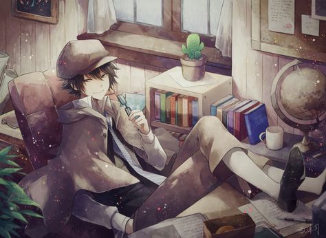 Bungou Stray Dogs | Edogawa Ranpo Fan Art Anime, Bungou Stray Dogs Wallpaper, Edogawa Ranpo, Anime W, Anime Body, Anime D, Supernatural Power, Anime Pictures, Dog Wallpaper