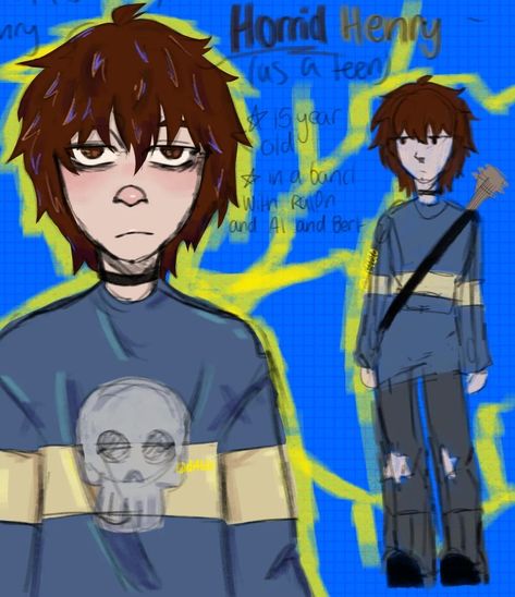 Horrid henry as a teen‼️‼️ Horrid Henry Fanart, Horrid Henry Books, Horrid Henry, Random Fanart, Kids Shows, A Teen, Cool Art, Fan Art