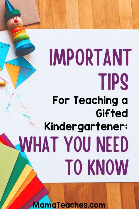 Teaching Strategies For Kindergarten, Activities For Gifted Preschoolers, Gifted Kindergarten Activities, Enrichment Activities For Kindergarten, Kindergarten Gifts, Preschool Gifts, Enrichment Activities, Gifted Education, Classroom Environment