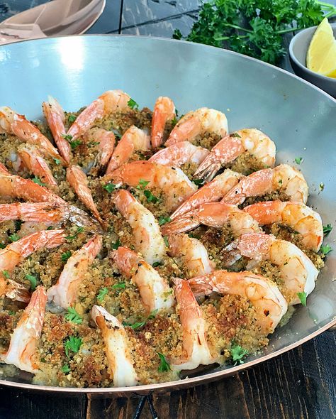 Shrimp Oreganata Recipe, Shrimp Oreganata, Oreganata Recipe, Shellfish Recipes, Frozen Shrimp, Baked Shrimp, Classic Italian Dishes, Superfood Recipes, Interesting Recipes