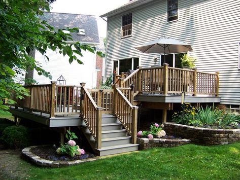 Under Deck Landscaping, Patio Trellis, Deck Landscaping, Outdoor Living Deck, Deck Remodel, Tiered Deck, Deck Makeover, Patio Deck Designs, Deck Designs Backyard