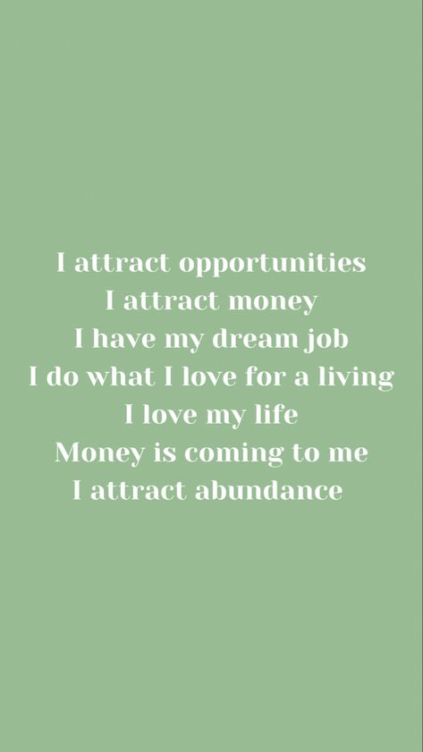 I Love My Job Affirmation, Dream Job Affirmations, Job Affirmations, I Love My Job, High Vibes, Attract Money, Money Affirmations, Love My Job, My Job