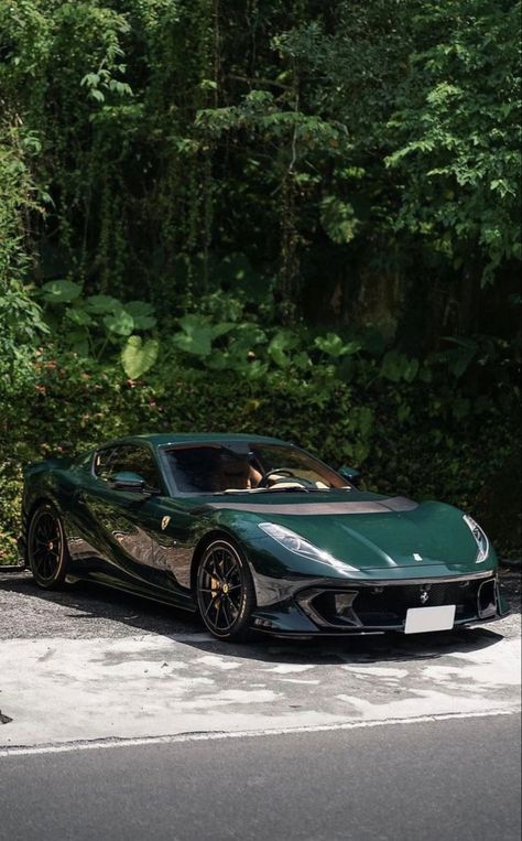 Forest Green Car, Ferrari 812, Lux Cars, Last Ride, Exotic Sports Cars, Car Hacks, Fancy Cars, Classy Cars, Widget Icon