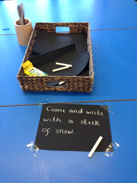 Winter Mark Making Activities Eyfs, Seasons Continuous Provision, Writing Continuous Provision Eyfs, Winter Eyfs Activities, Eyfs Winter, Winter Eyfs, Eyfs Provision, Winter Nursery, Winter Writing Activities