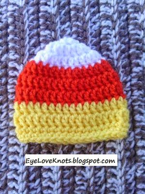 Crochet Halloween Hat, Crochet Preemie Hats, Candy Corn Hat, Preemie Crochet, Crochet Newborn Hat, Preemie Hats, Newborn Crochet Patterns, Crochet Beanies, Preemies