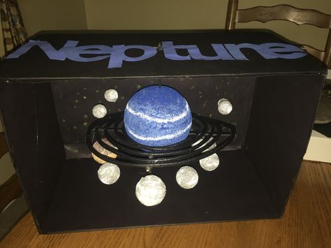 Neptune Neptune School Project Ideas, Neptune Model Project, 3d Neptune Planet Project, Neptune Project For School, Neptune Project For Kids, Neptune Planet Project, Neptune Facts For Kids, Neptune Pictures, Planets Project