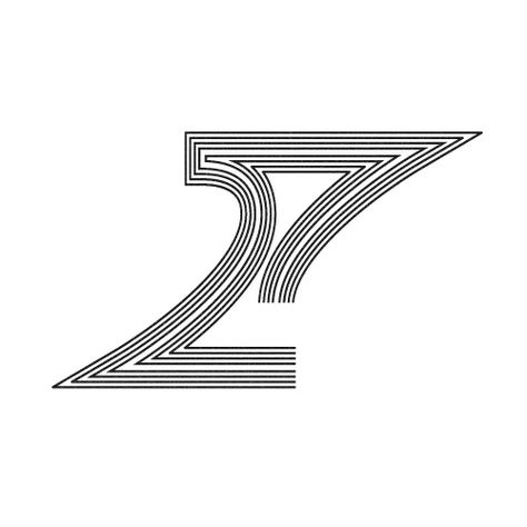 Designer Makes a Logo For Every Number of the Year - ANIMAL Zine Layout, 27 Tattoo, Portfolio Sketchbook, Art Web Design, Monkey Tattoos, Number Tattoos, Number Logo, 24h Le Mans, Font Poster