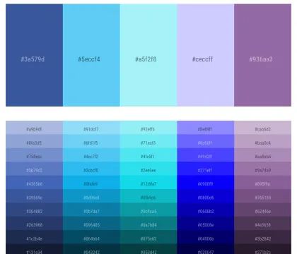 65 Latest Color Schemes with Periwinkle Color tone combinations | 2022 | iColorpalette Color Names Chart, Summer Color Palettes, Hexadecimal Color, Pastel Color Schemes, Purple Color Palettes, Sea Green Color, Hex Color Palette, Color Palette Challenge, Periwinkle Color