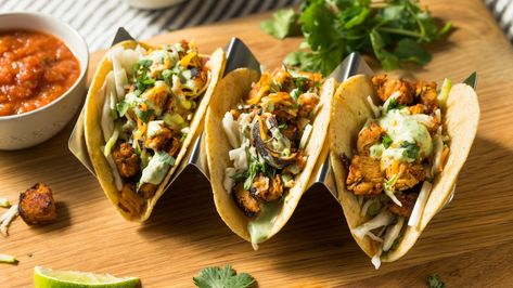 Pollo Tacos, Ranch Tacos, Chicken Tacos Recipe Easy, 3 Ingredient Chicken, Chicken Ranch Tacos, Rotisserie Chicken Tacos, Chicken Soft Tacos, 30seconds Food, Tailgate Snacks