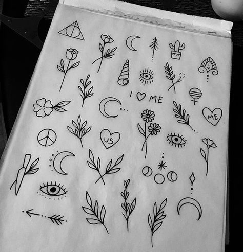 Symbols Tattoo, Petit Tattoo, Tattoo Symbols, Tattoo Trend, Tattoo Zeichnungen, Cat Tattoos, Inspiration Tattoos, Tiny Tattoo, Different Tattoos