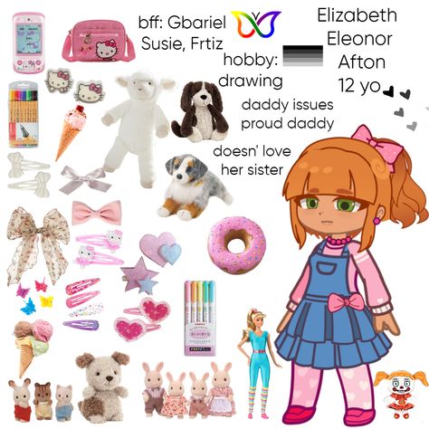 Fnaf Headcanons Gacha, Gacha Mrs Afton, Elizabeth Afton Headcanons, Gacha Fnaf Designs, Elizabeth Afton Cosplay, Fnaf Headcanons, Fnaf Gacha Club, Gacha Designs, Elizabeth Afton