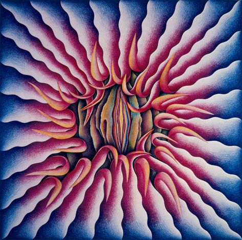 Judy Chicago Art, 1970s Romance, Women Painters, Judy Chicago, Feminist Artist, Female Painters, Chicago Print, Conceptual Artist, Chicago Art