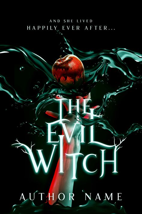 A Evil Witch holding onto an apple witches paranormal fantasy book cover design High Fantasy Books, Paranormal Fantasy Books, Dark Fantasy Novels, Dark Fantasy Book, Booktok Books, Ya Fantasy Books, Fantasy Reads, Dark Goddess, Book Wishlist