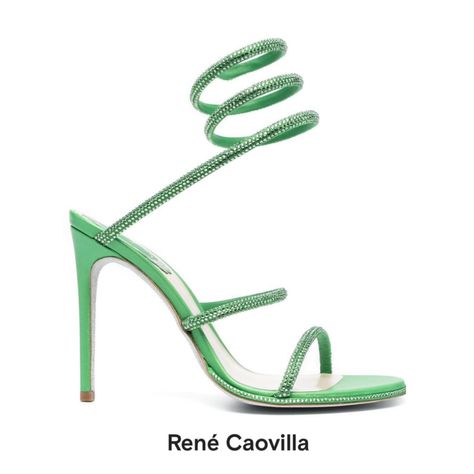 Aquazzura Heels, Bridal Sandals, Rene Caovilla, E Logo, Grass Green, Designer Sandals, Crystal Embellishment, Sandals For Women, Gucci Shoes