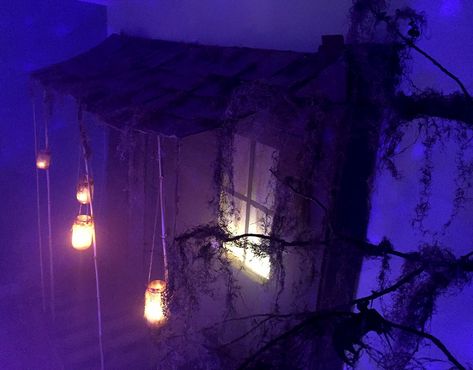 Swamp Shack - halloween party Creepy Swamp Halloween, Creepy Swamp Art, Scary Swamp Halloween, Spooky Swamp Halloween, Witch Shack Halloween, Swamp Witch Halloween Decor, Bayou Halloween Decor, Haunted Swamp Ideas, Swamp Witch Decor