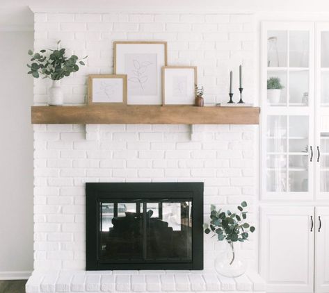 How to Make Your Fireplace Renovation Look Like a Studio McGee Project - Courtney Turk - Interior Decorator & Interior Design Services Mcgee Fireplace, Studio Mcgee Fireplace, White Brick Fireplace, Fireplace Update, Brick Fireplace Makeover, White Fireplace, Traditional Style Homes, Spring Family, Kitchen Fireplace