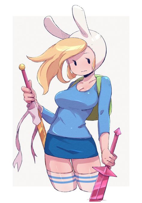 Fiona Adventure Time, The Land Of Ooo, Adventure Time Style, Adveture Time, Land Of Ooo, Adventure Time Girls, Art Kawaii, Human Male, Adventure Time Art