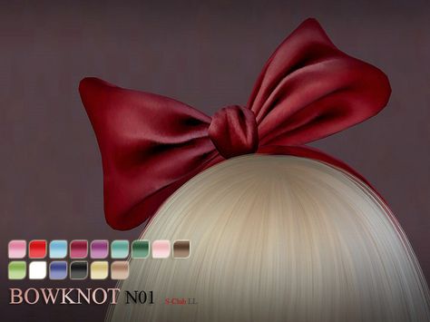 Bowknot for female  sims, you can find it in hats, 15 colors inside.  Found in TSR Category 'Sims 4 Female Hats' Sims 4 Hair Bow Cc, Sims Cc Hats, Sims 4 Cc Accessories Hats, Sims 4 Cc Hats Accessories, Sims 4 Cc Head Accessories, Sims 4 Hats Cc, Sims 4 Cc Hats, Sims Disney, Hair With Bow