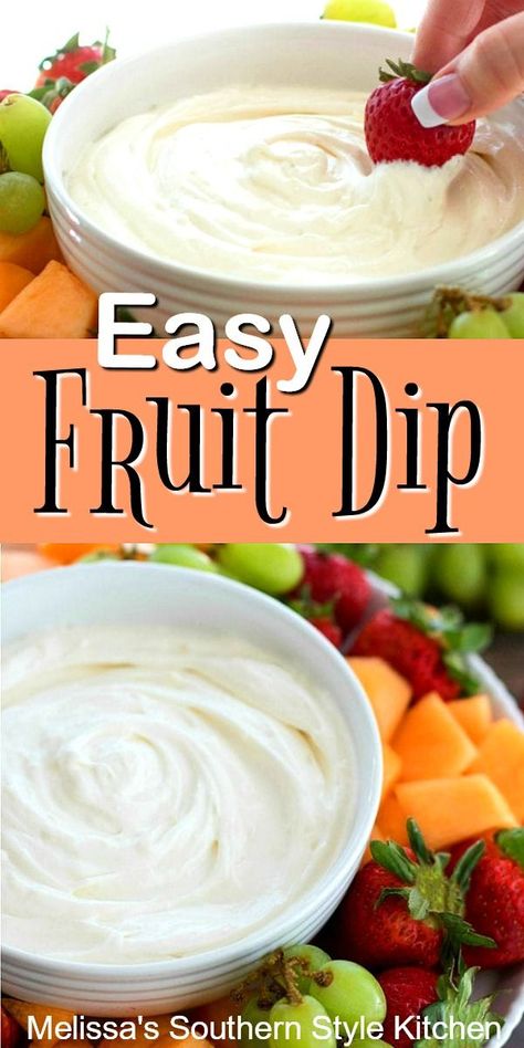 Fruit Salad Dip, Easter Appetizers Easy, Salad Dip, Fruit Dip Recipe, Easy Fruit Dip, Fruit Dips, Appetizers Easy Dips, Best Dip Recipes, Fruit Dips Recipes