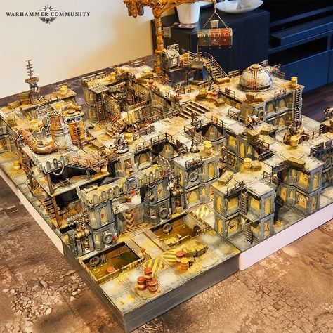 Desert Display, Zone Mortalis, Warhammer 40k Tabletop, Necromunda Terrain, Halloween Village Display, Foam Factory, Stormcast Eternals, Steampunk House, Warhammer Terrain