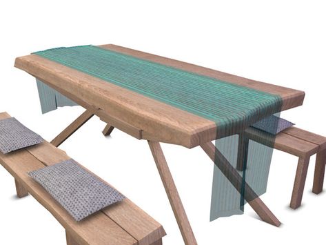 A simple table runner for my Deja Dining Table. Found in TSR Category 'Sims 4 Miscellaneous Decor' Sims 4 Table, Simple Table Runner, Simple Table, Notes Design, Electronic Art, The Sims Resource, Sims Resource, Picnic Table, The Sims