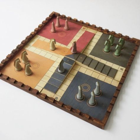 Wooden Ludo Premium Ludo Trojan Horse Race Ludo Strategy - Etsy Ludo Board Game, Ludo Board, Ludo Game, Board Games Diy, Wooden Board Games, Trojan Horse, Board Game Design, Wood Games, Strategy Board Games