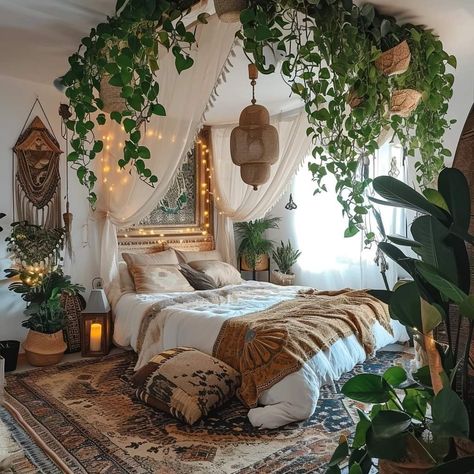 Bohemian Style Decor Bedroom, Indian Balcony, Bohemian Style Decor, Dream Bedroom Inspiration, Plant Mama, Boho Style Bedroom, Small Balcony Ideas, Redecorate Bedroom, Cozy Room Decor