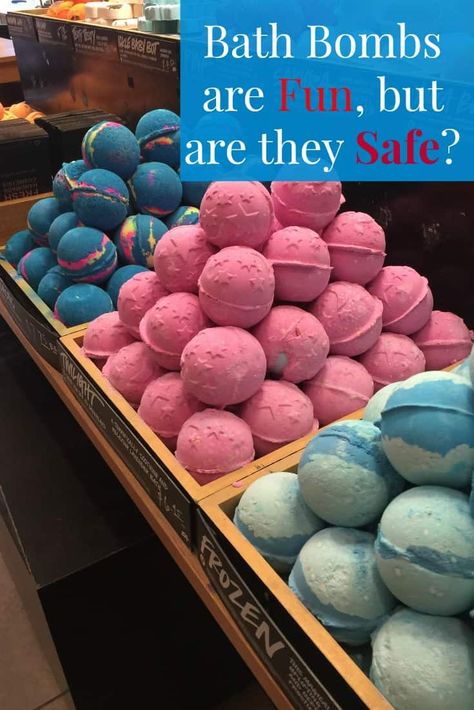 Bath bombs are fun, but are they safe? #naturalbeauty #naturalliving #bathbombrecipe #naturalbathbombs #safebeauty #safebathbombs | oursmallhours.com Bath Bomb Storage, Lush Skincare, Bathroom Diy Storage, Bathroom Diy Organization, Bath Melts Diy, Small Bathroom Decorating, Diy Bathroom Storage Ideas, Natural Beauty Treatments, Small Bathroom Organization