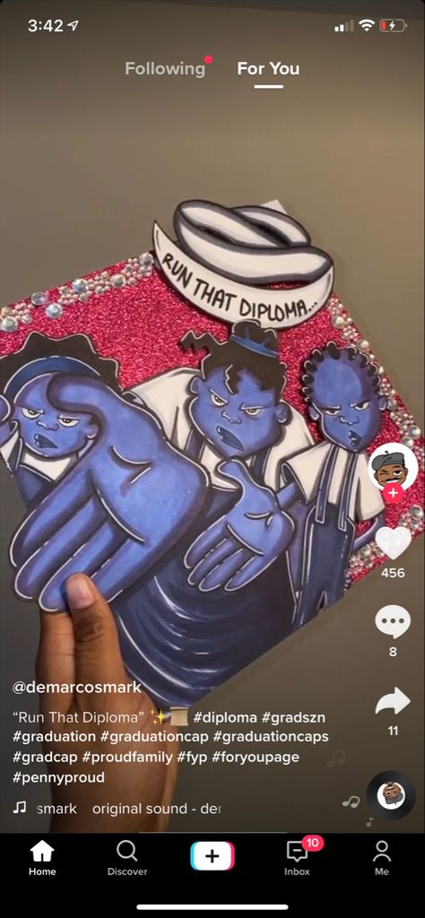 Almost There Princess And The Frog Graduation Cap, Sza Cap Decoration Graduation, Graduation Cap Designs Rappers, Boondocks Graduation Cap, Green Graduation Cap Ideas, Haitian Graduation Cap, Orange Grad Cap Ideas, Steven Universe Grad Cap, Proud Family Graduation Cap