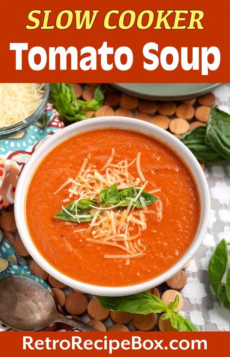 Tomato Soup Crock Pot Easy, Overnight Crockpot Tomato Soup, Fresh Tomato Soup Recipes Crock Pot, Homemade Tomato Soup With Fresh Tomatoes In Crockpot, Crockpot Tomato Soup With Fresh Tomatoes, Tomato Soup Crock Pot, Crock Pot Tomato Soup, Crockpot Tomato Soup, Fast Crockpot Meals