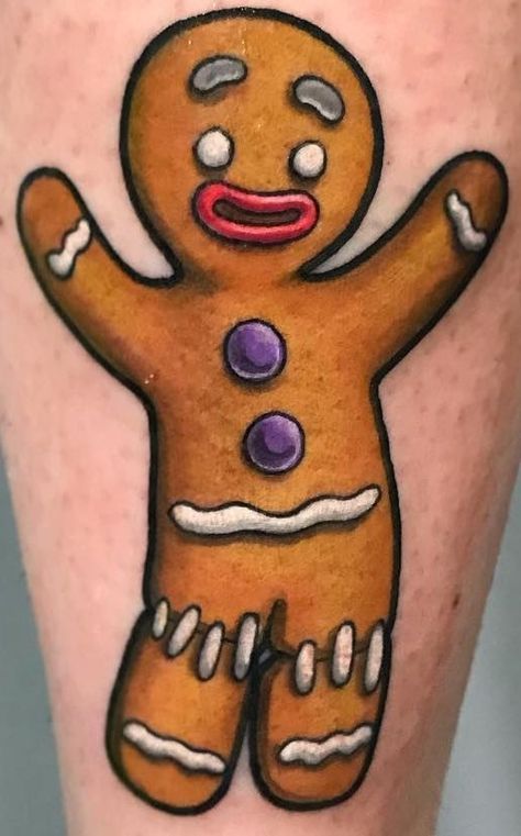 Gingerbread Man Tattoo, Man Tattoo, Gingerbread Man, Tattoos For Guys, Cool Tattoos, Gingerbread, Tattoos