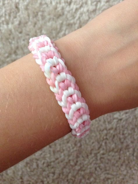 RAINBOW LOOM Double Inverted Fishtail Fishtail Bracelet, Love Rainbow, Rainbow Loom, Loom, Diamond Bracelet, Rainbow