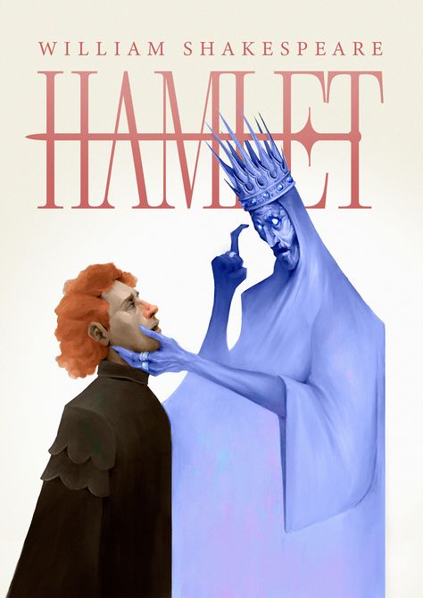 Hamlet Illustration, Shakespeare Illustration, Shakespeare Graphic Design, As You Like It Shakespeare Art, Hamlet Cover, Shakespeare Book Covers, Shakespeare And Company Poster, Shakespeare Plays Posters, Shakespeare Hamlet