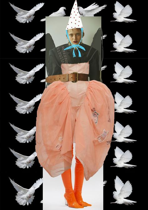 Fashion Editorial Collage, Fashion Art Exhibition, Collage Fashion Design, Fashion Collage Design, Florentina Leitner, Collage Clothes, Clothes Collage, Ancient Greek Clothing, Uni Fashion