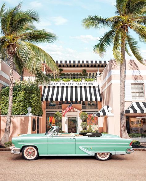 The Palm Beaches offer a variety of options to enjoy diverse art on city streets and in museums, parks and gardens. Photo by paulfuentes_photo on instagram Cheugy Wedding, Palm Beach Aesthetic, Palm Beach Style, Street Mural, Colorful Places, Fancy Wedding, Palm Beach Florida, Florida Beach, Vintage Florida