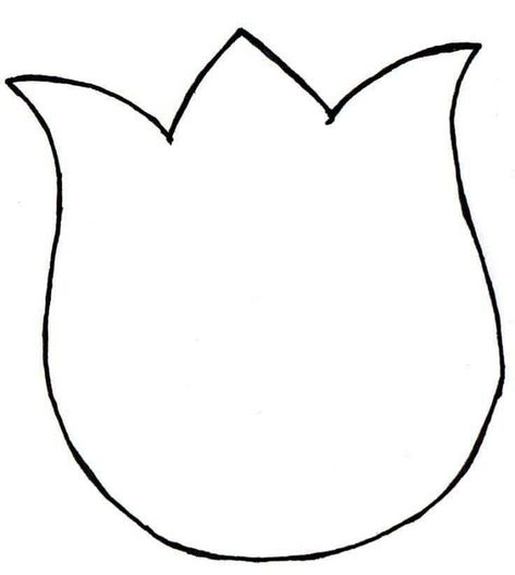 Tulip Templates Printable Free Pattern, Tulip Templates Printable Free, Tulip Template, Christmas Colouring Pages, Handprint Ornaments, Flower Cut Out, Spring Wall Art, Apple Coloring, Diy Crafts Paper Flowers