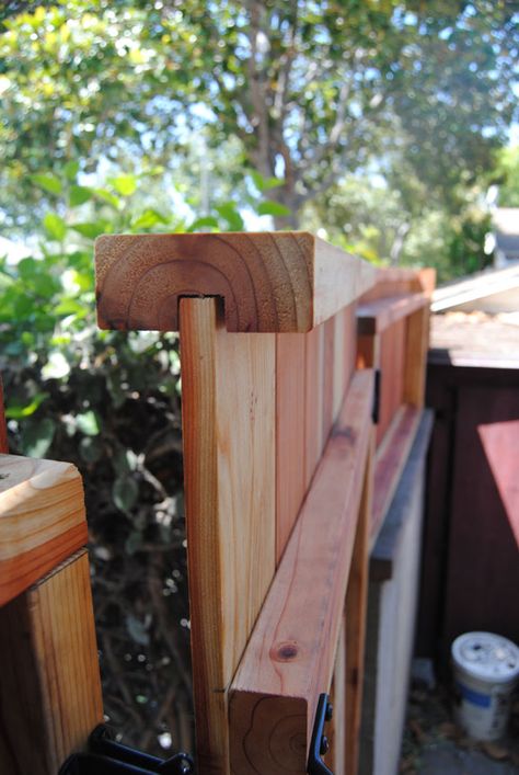 Fence Height Extension, Fence Extension, Backyard Wall, Backyard Fence Decor, Wooden Fence Panels, Diy Backyard Fence, Person Walking, Wood Privacy Fence, Wood Fence Design