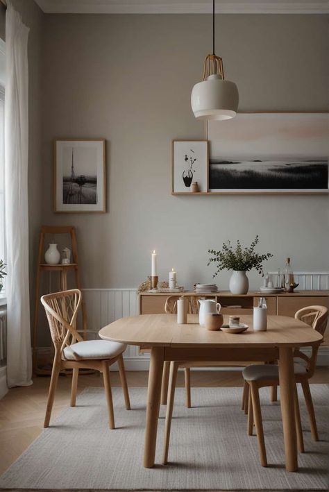 Scandinavian Interior Dining, Scandinavian Interior Dining Room, Scandinavian Dining Room Ideas, Scandinavian Dining Room Decor, Dining Room Nordic, Scandi Dining Room, Japandi Dining Room, Japandi Dining, Nordic Dining Room