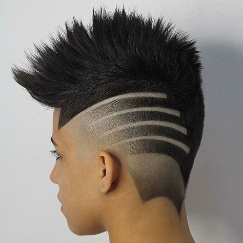 Mens Haircut With Design, Haircuts With Designs, Haircut Pattern, Haircut With Design, Undercut Hair Designs, Hair Designs For Men, Boys Colored Hair, Naruto Chibi, Guys Grooming