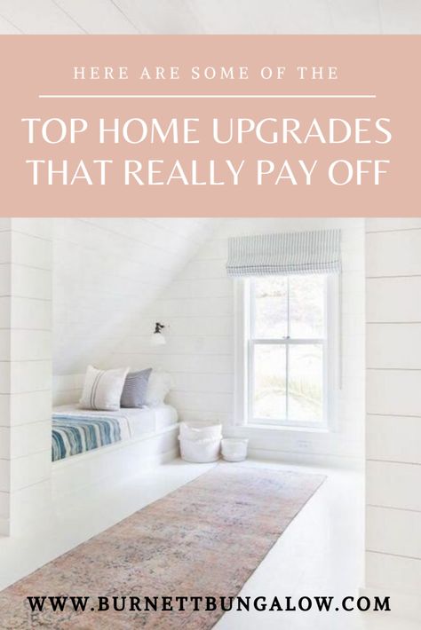 Want your home to have more value? Here are somw upgrades that add alot of value. Home Upgrades That Add Value, Glamorous Decor, Classy Living Room, White Room Decor, Attic Insulation, Classy Bedroom, The Home Edit, Home Selling Tips, Home Upgrades