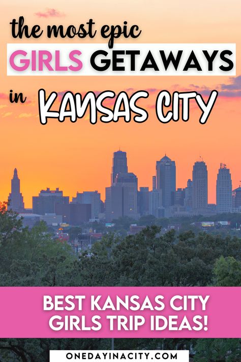 Kansas City skyline for the best girls getaway Kansas City Bachelorette Party Ideas, Kansas City Bachelorette Party, Weekend In Kansas City, Kansas City Hotels, Things To Do In Kansas, Kansas City Plaza, Girlfriend Trips, City Adventure, Spa Weekend