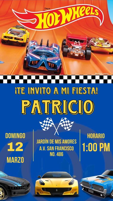 Hot Wheels Invitations, Hotwheels Birthday Party, Hot Wheels Birthday, Hot Wheels Party, Hot Weels, Race Car Birthday, Monster Party, Cars Birthday, Baby First Birthday